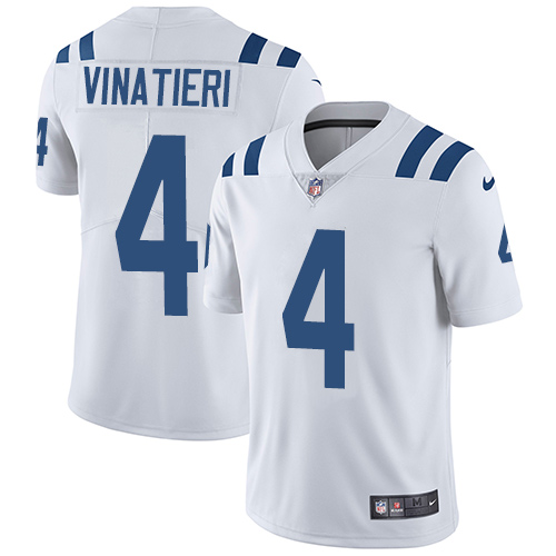 2019 men Indianapolis Colts #4 Vinatieri white Nike Vapor Untouchable Limited NFL Jersey